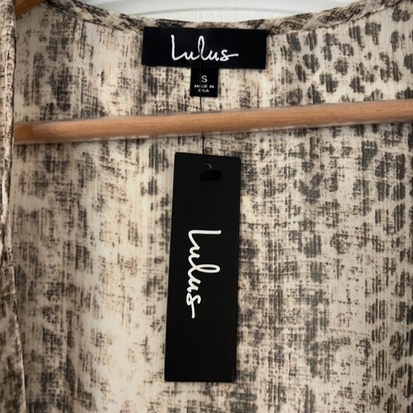 Lulu’s Cheetah Open Front Sheer Cardigan - Picture 5 of 6